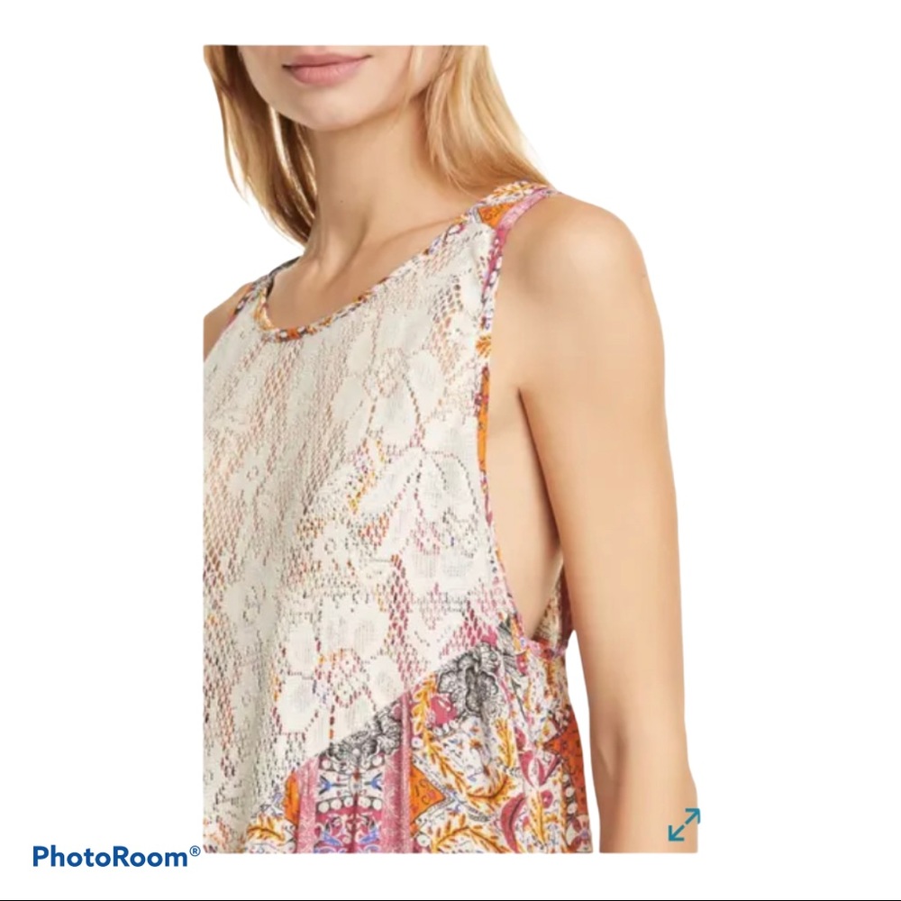 Free People Count Me In Trapeze Dress Floral - Picture 5 of 7